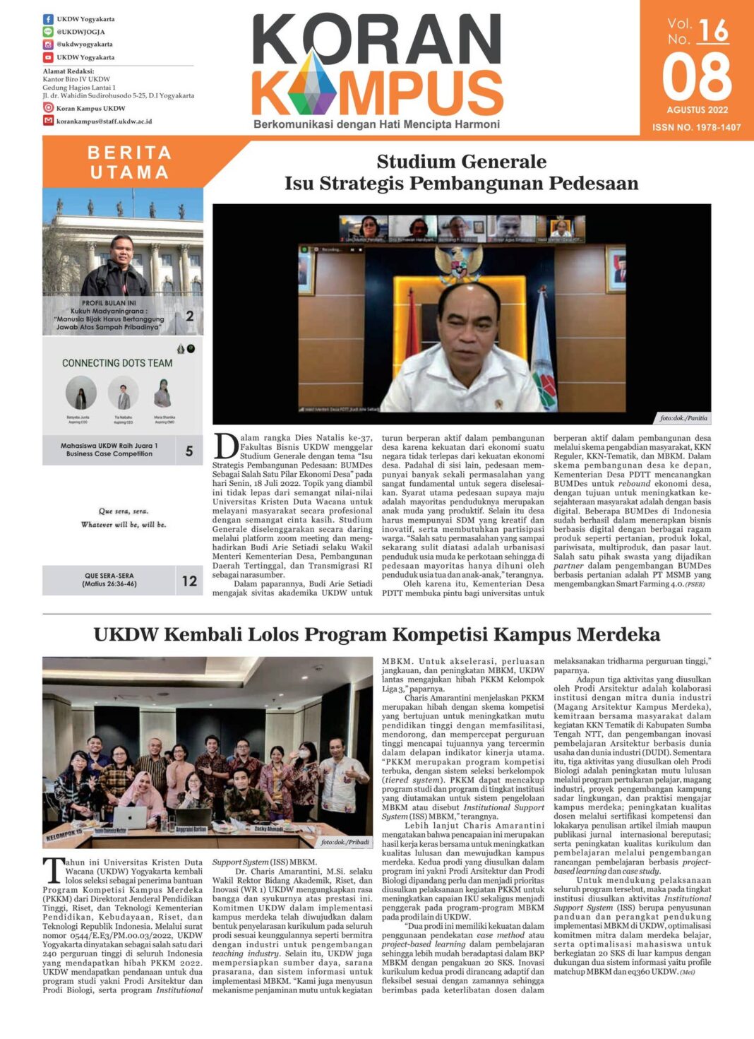 Wamen Stella: Perguruan Tinggi Tentukan Kemajuan Ekonomi Suatu Negara