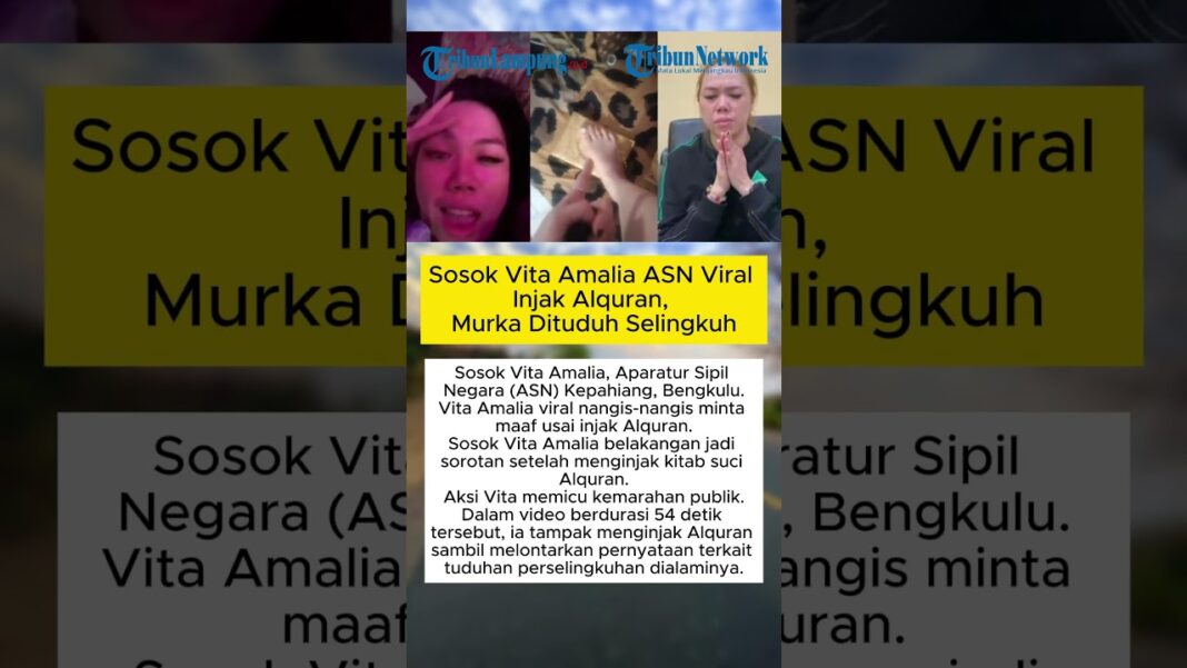 Vita Amalia, ASN Kepahiang Blak-blakan Soal Video Viral Injak Alquran, Ungkap Asal Usul Peristiwa