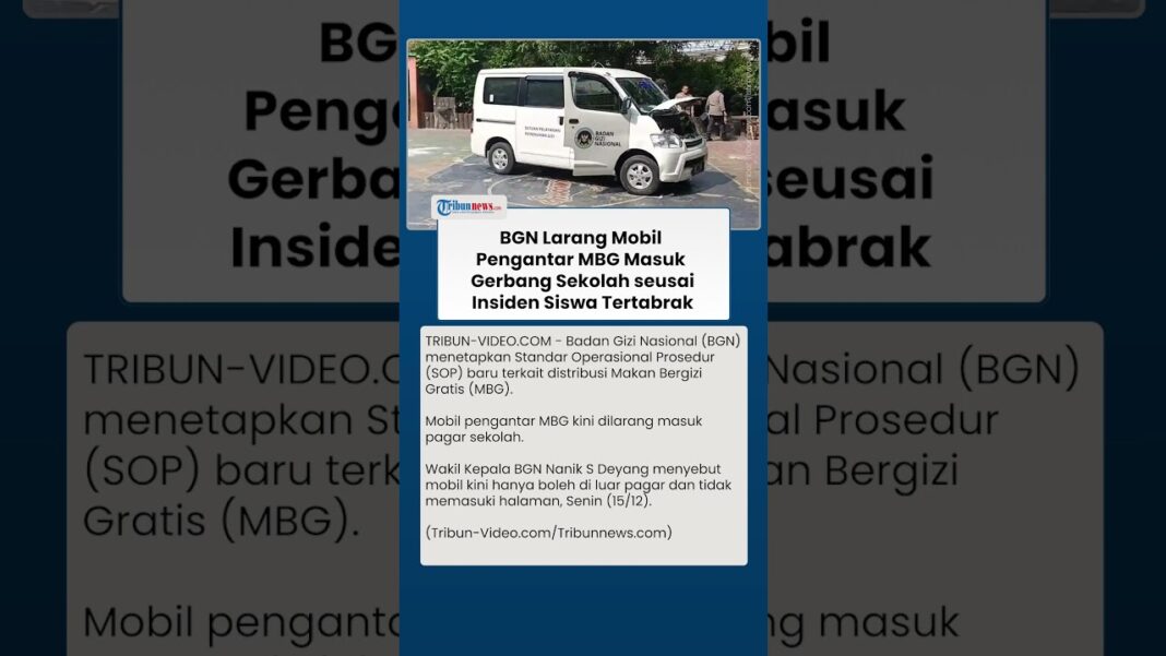 BGN Kini Larang Mobil Pengantar MBG Lewati Pagar Sekolah