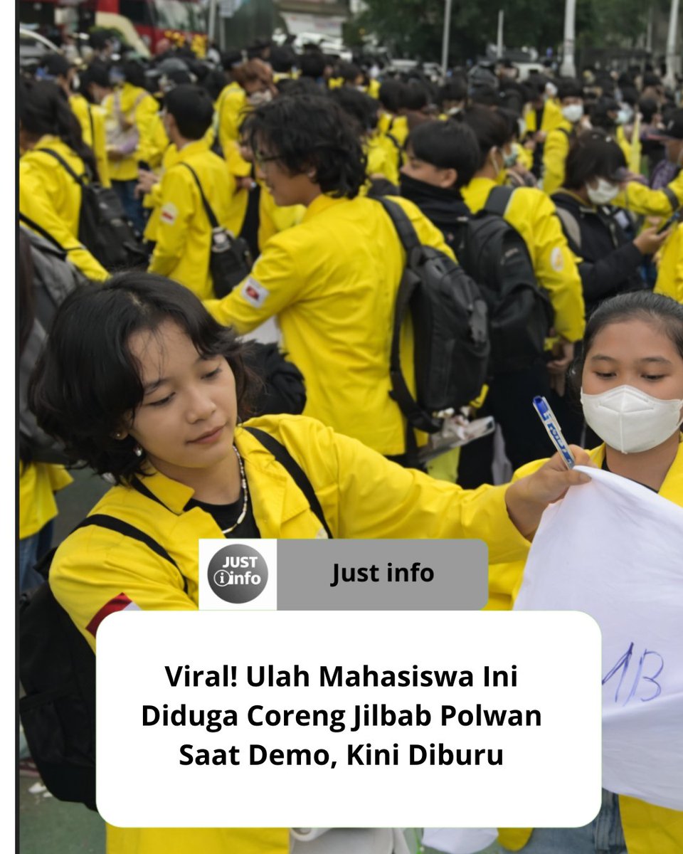Permintaan Ampun Mahasiswi UI yang Coret-coret Serban Polwan