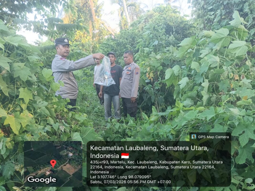 Polsek Mardingding Cek Letak Diduga Loka Konsumsi Sabu Usai Video Viral di Media Sosial